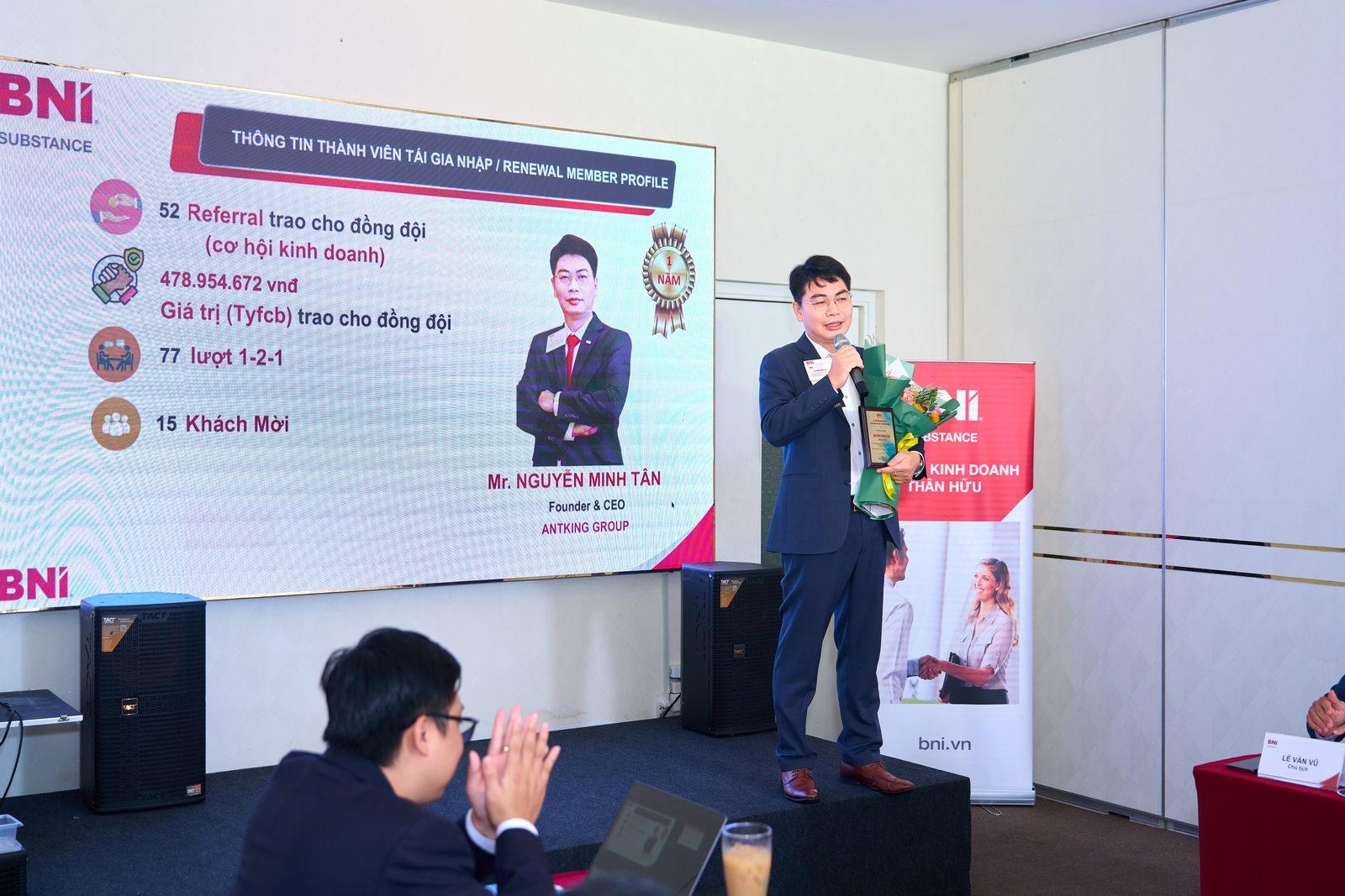 Cột mốc một năm đồng hành cùng BNI Substance Chapter được ghi nhận bằng những con số cụ thể.