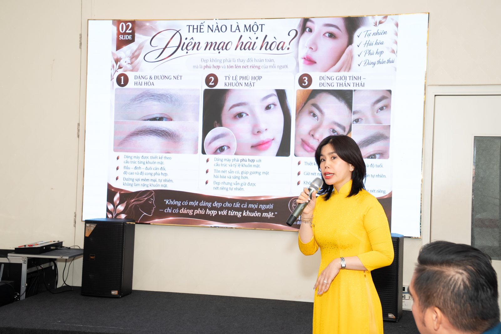 Ba yếu tố tạo nên một diện mạo hài hòa, theo chia sẻ của Ms. Anna Công.